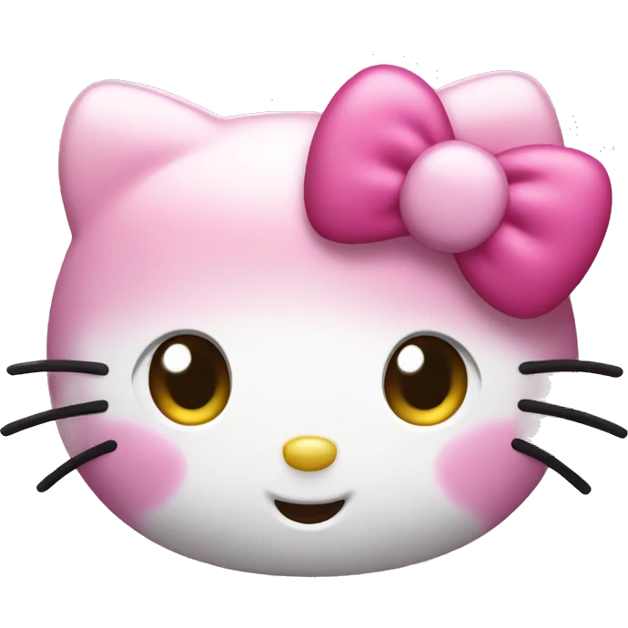 Pink cute hello kitty  emoji