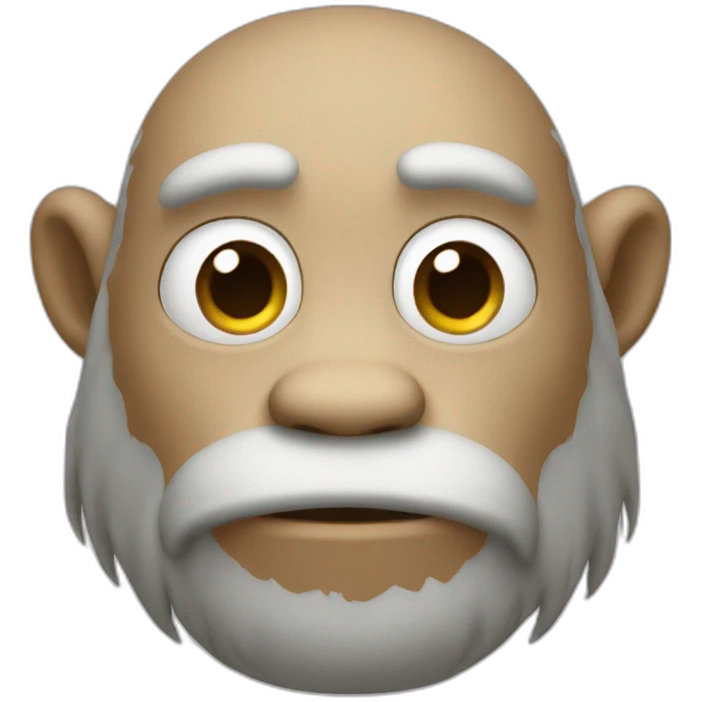 Singe blanc emoji