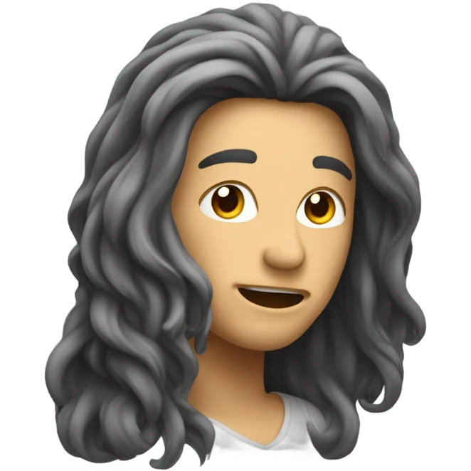 Hair flick emoji