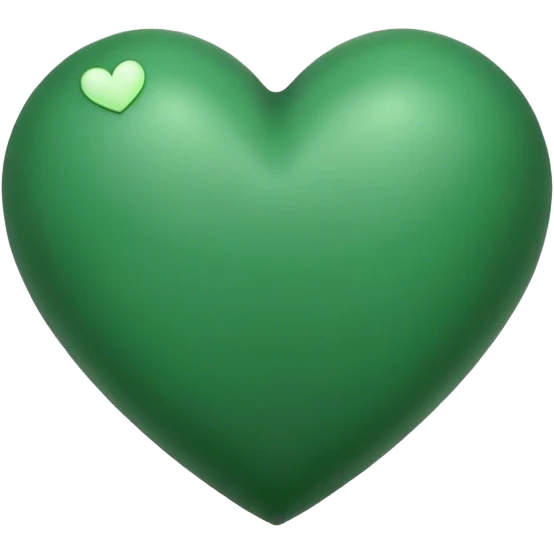 Forest green heart emoji  emoji