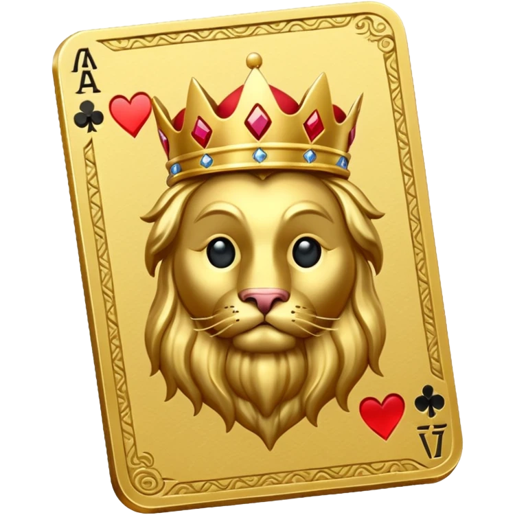 Solitaire card king emoji