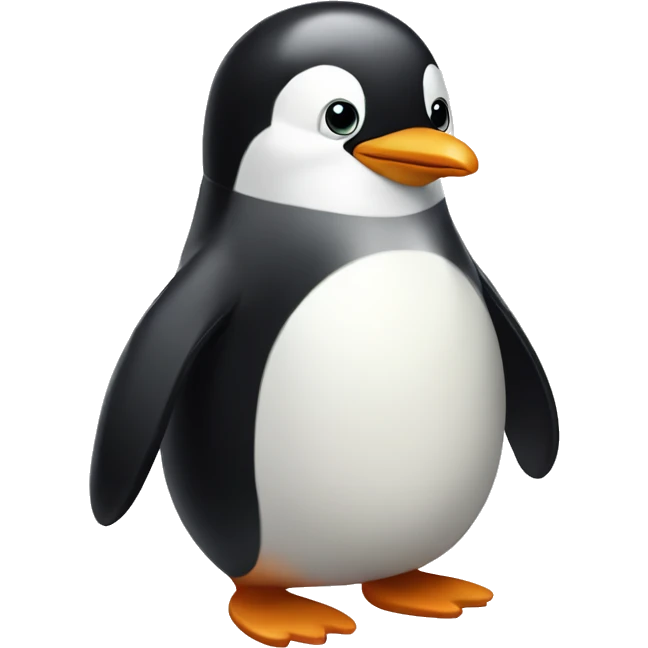 Happy penguin emoji