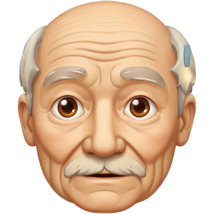 only Grandpa face  emoji
