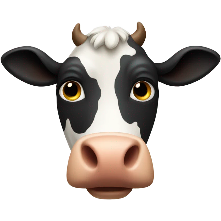 Cow with utters emoji