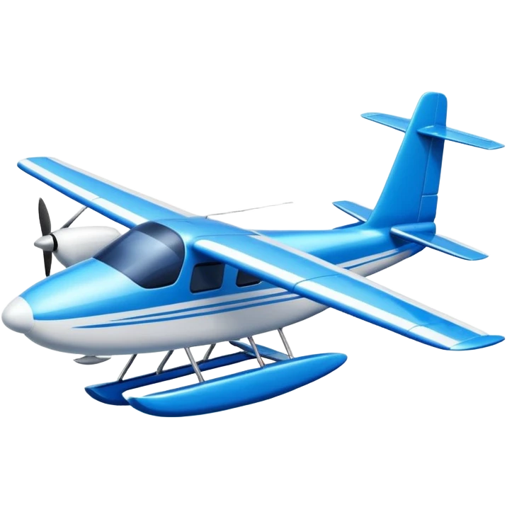 amphibious airplane floating on water emoji