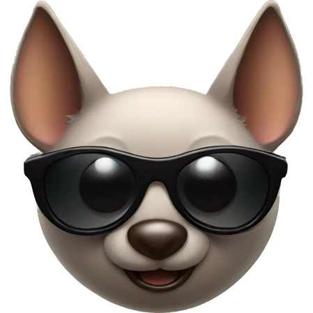 Bat with sunglasses emoji