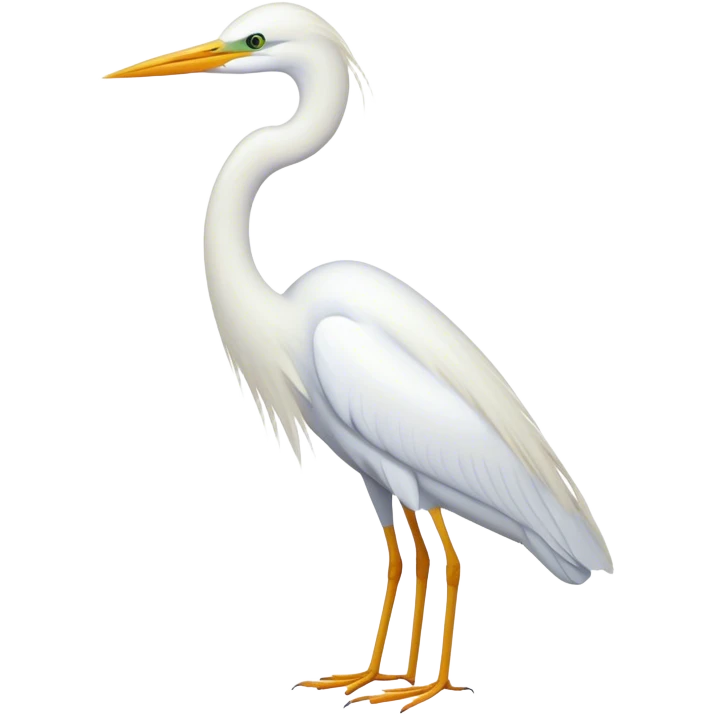 snow egret emoji