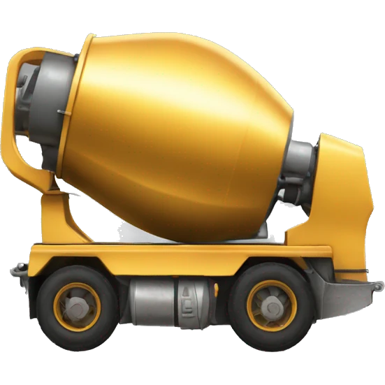 golden cement mixer  emoji