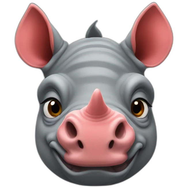 Red Rhinoceros Hybrid emoji