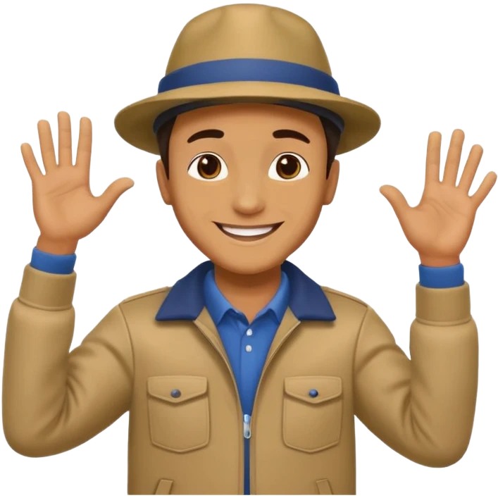 Man doing the metro an dance emoji