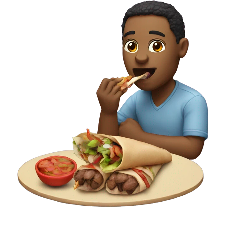 Eating a kebab  emoji