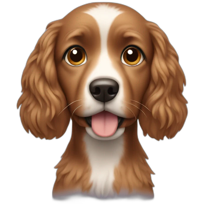 small brown wire hair dog emoji