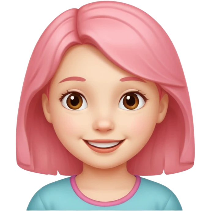  A cute little girl  emoji