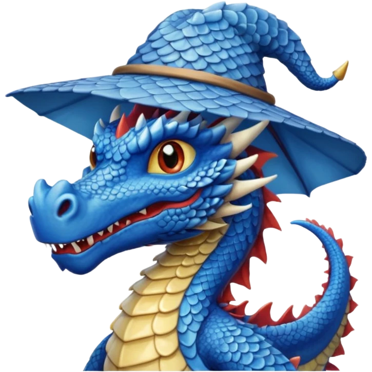 blue dragon with a hat emoji