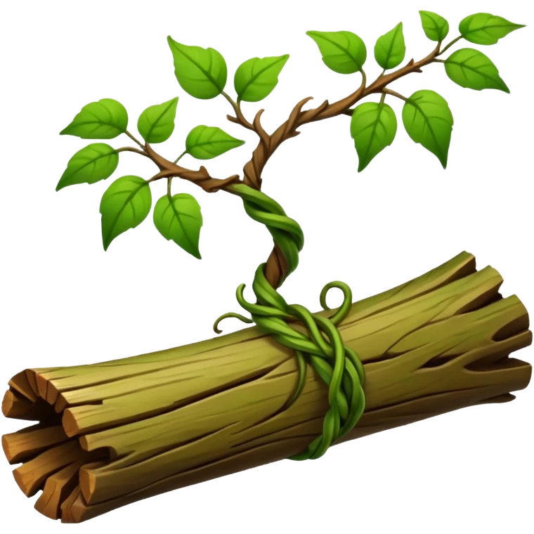 A twisting vine wrapping gently around a fallen log.










































 emoji
