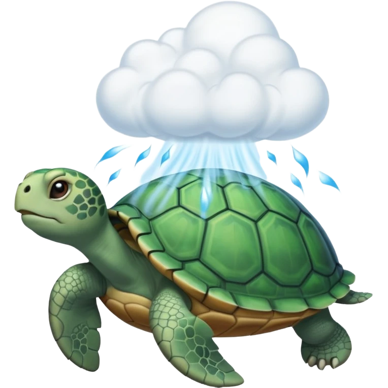 Turtle with a Cinderella dress on and a fart coming out of it emoji