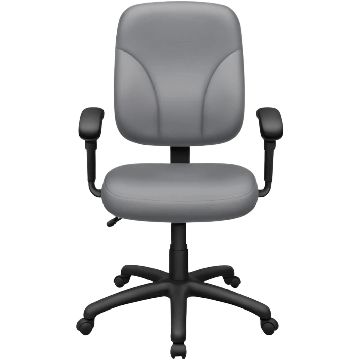 swivel office gry colour chair emoji