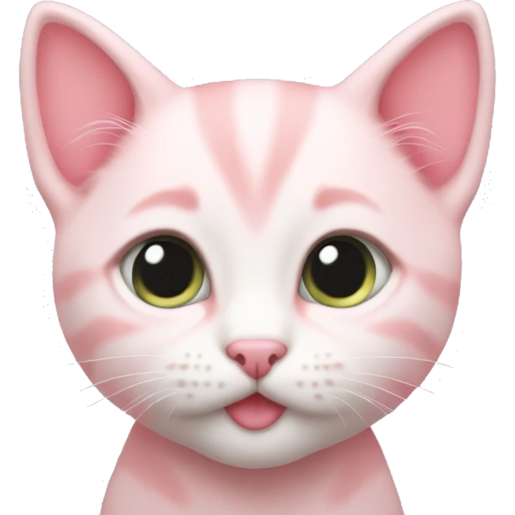 pastel pink kitten emoji