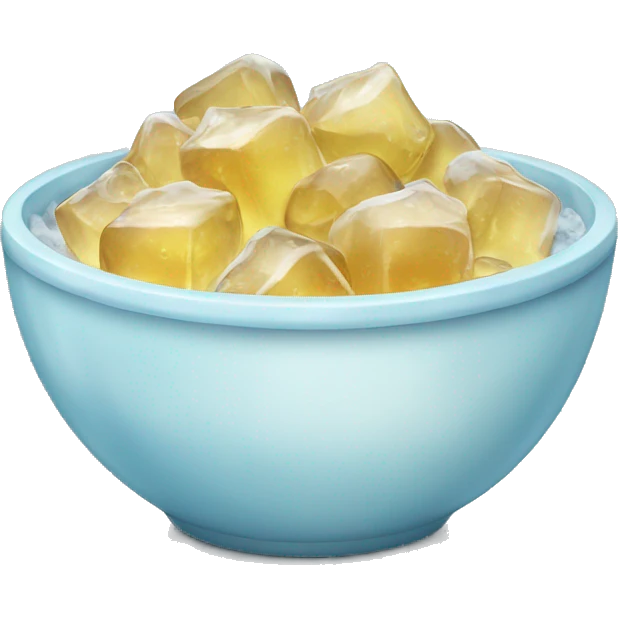 bowl of ice emoji
