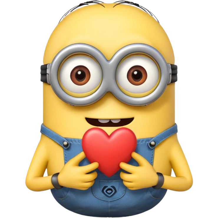 minion with heart emoji