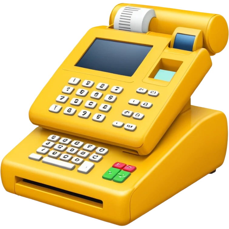 yellow pos terminal emoji