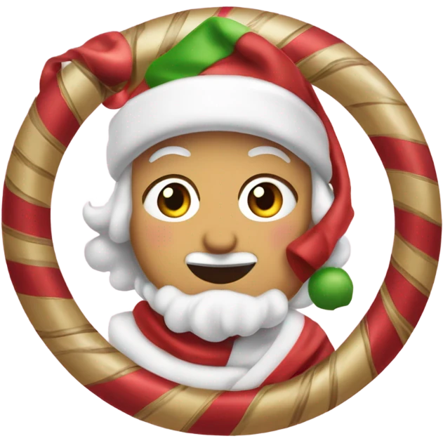 Quiero un emoji rosadito y tierno de navidad emoji