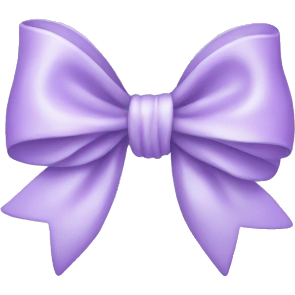 Pastel Purple bow emoji