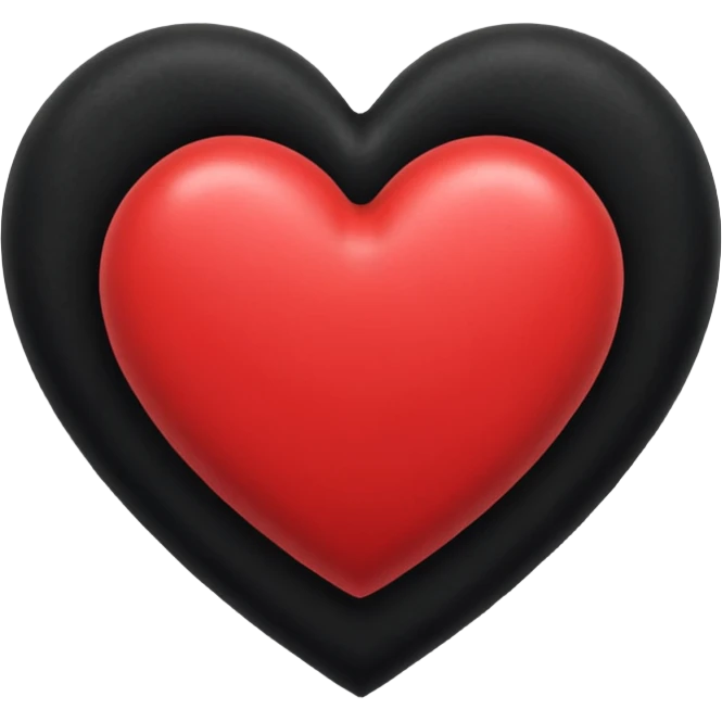heart with black velvet texture emoji