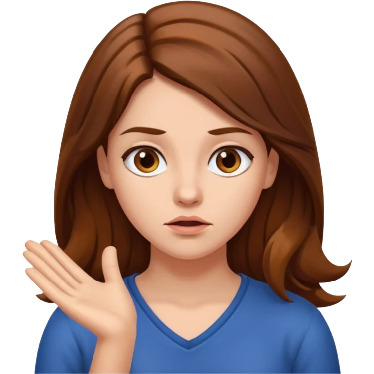 emoji of a shrugging woman that doesn't care emoji