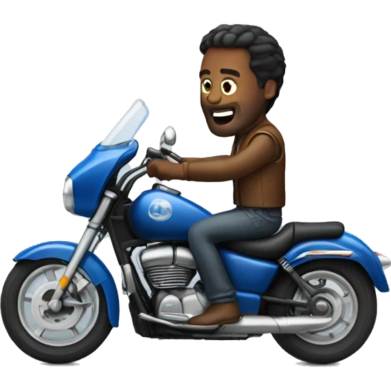 man on a motorcycle  emoji