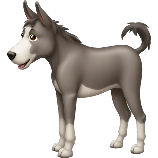 dog donkey mixture emoji