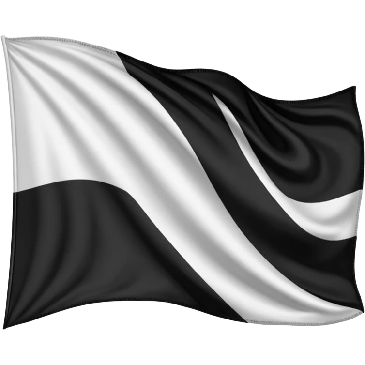drapeau de la Bretagne France, noir et blanc  emoji