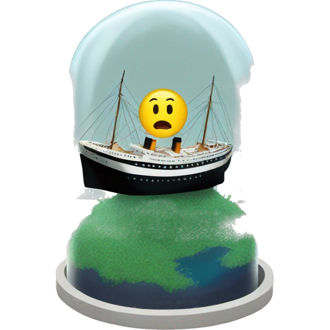 titanic in a terrarium emoji