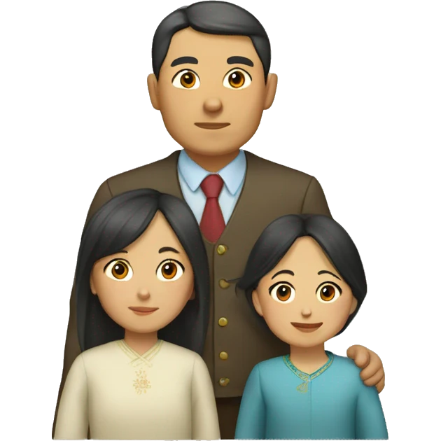 Kazakh family emoji
