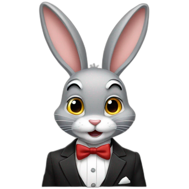 bugs bunny in a tuxedo emoji
