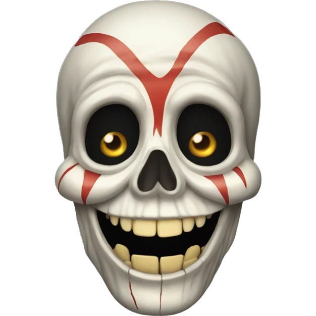 Skelet with clown emoji