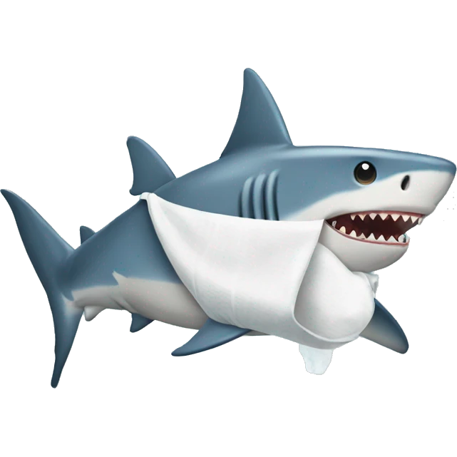 shark with diaper emoji