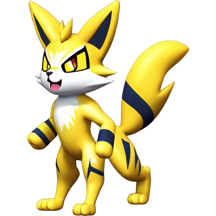 Yellow lombax-Zeraora-Renamon-cat emoji