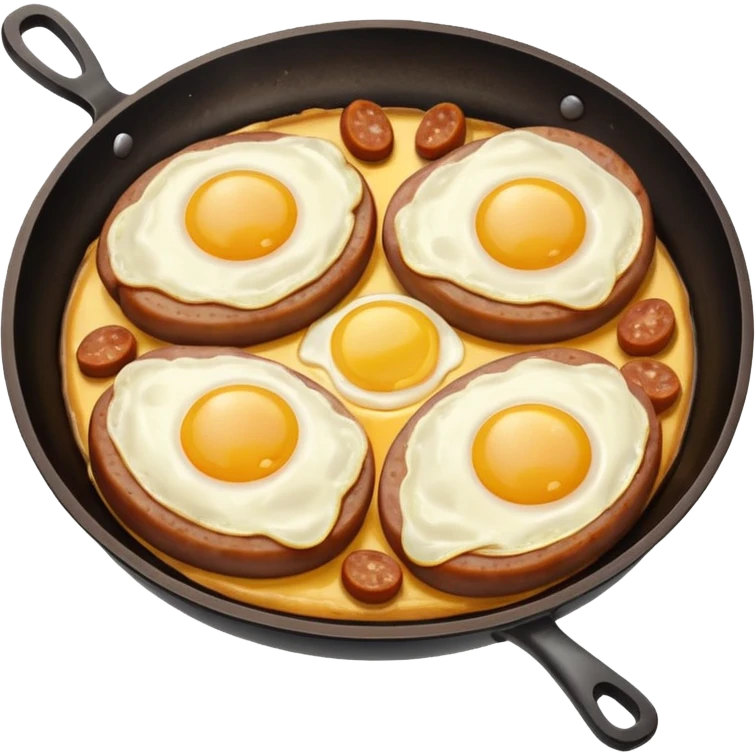 sausage and eggs emoji