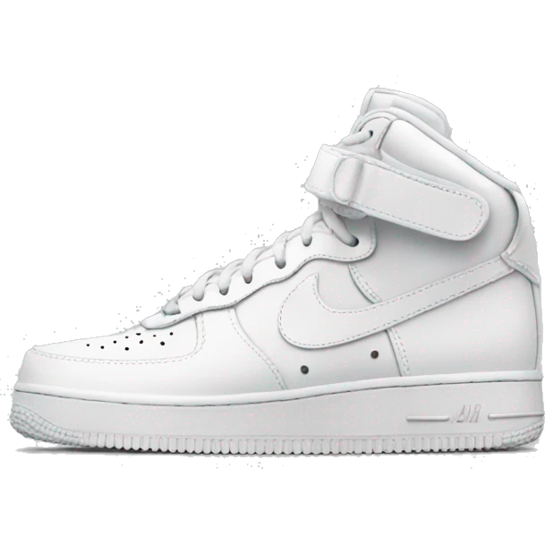 White air forces Nike emoji