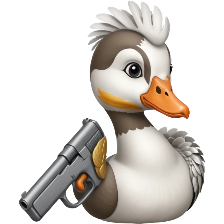 Goose with a ar emoji