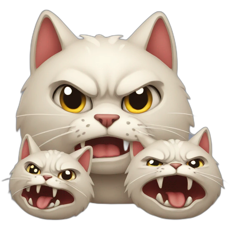 Angry rotten cats emoji