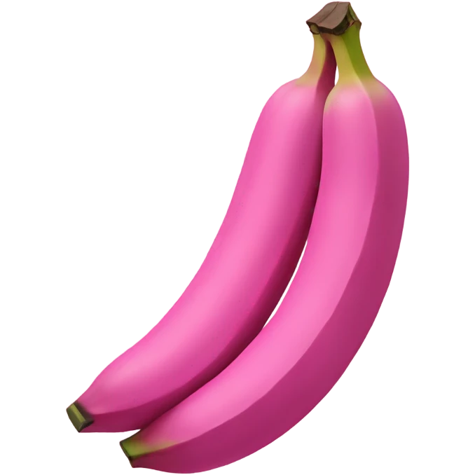 pink banana with 2 circles  emoji