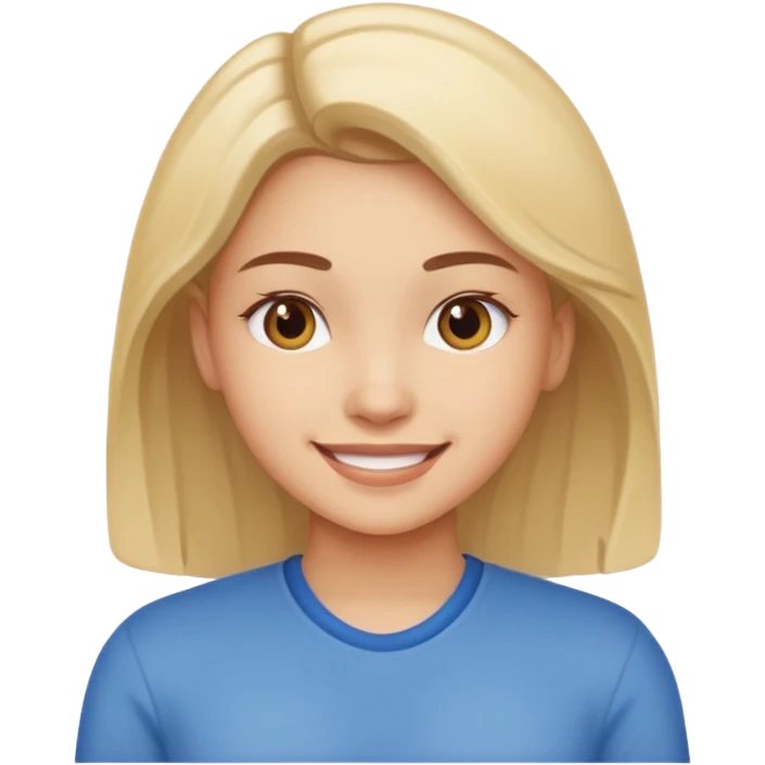 Responsibility for one's decisions and determination in the image of a smiling girl emoji