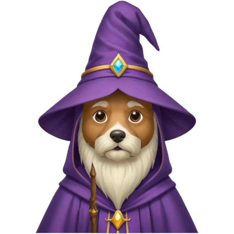Dog wizard emoji