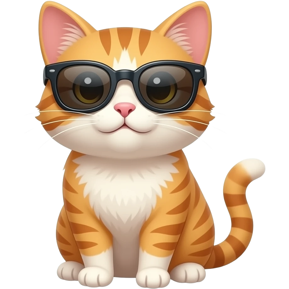 Cat wearing sunglasses emoji