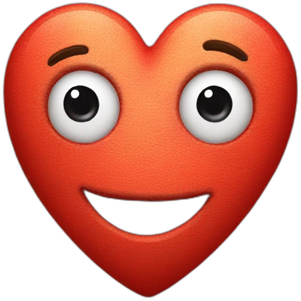 Heart with pleading eyes smiling emoji