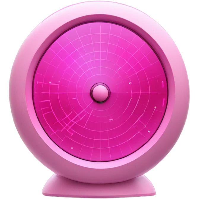 pink radar emoji
