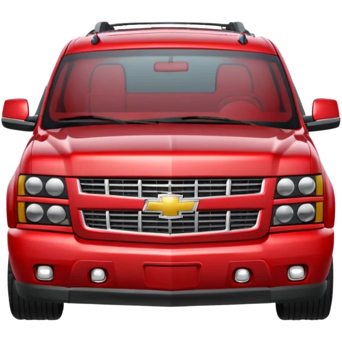 Red chevy Suburban  emoji