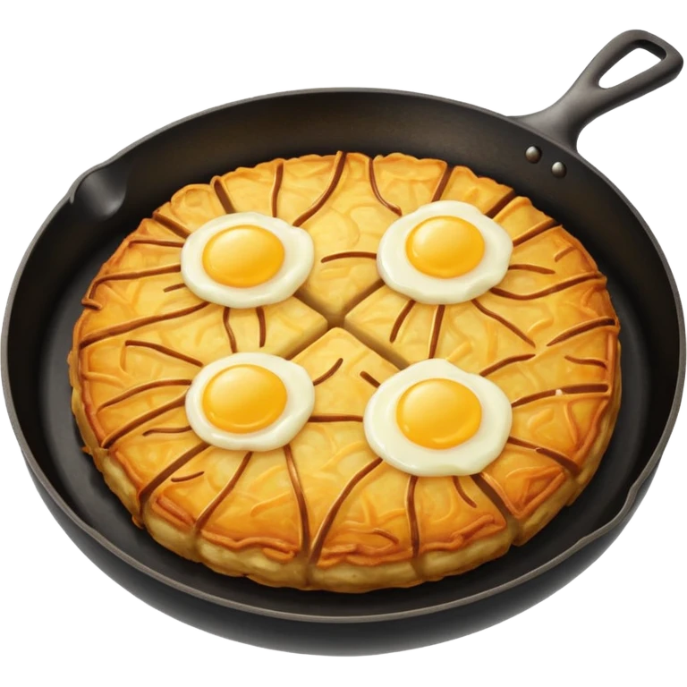 swiss rösti, without eggs emoji
